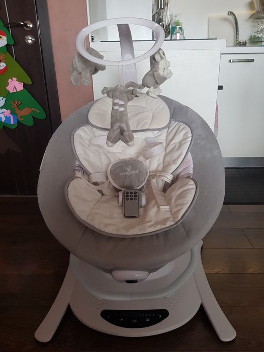 CANGAROO Електрическа люлка - шезлонг 2в1 LA SCALA РОЗОВА