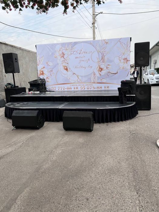 Sahna saxna pudyum kalonka uslitel ochilishga afarmlenya qizil lenta