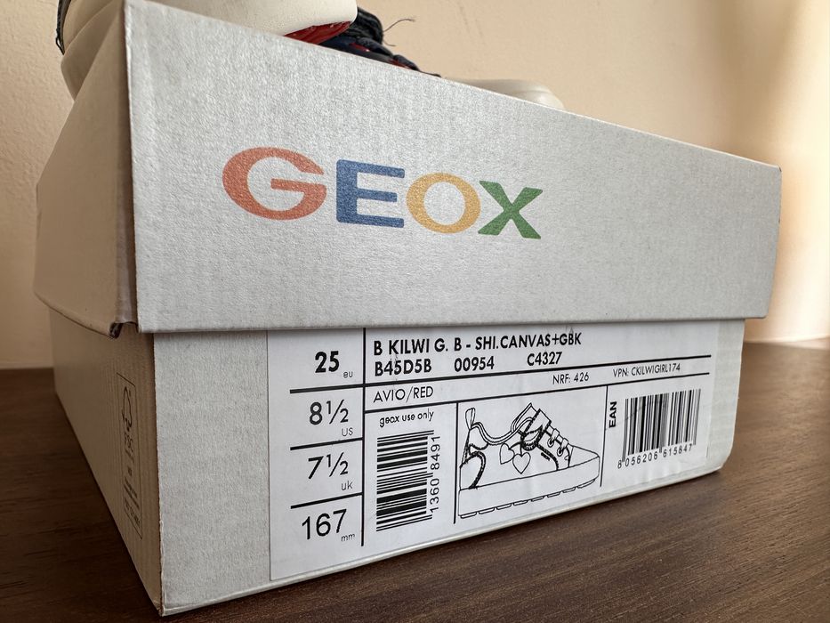 Детски сникърси/кецове за момиче Geox KILWI, размер 25