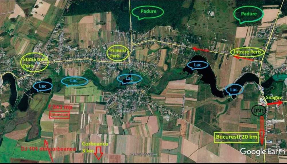Proprietar - SUPER OFERTA - Teren intravilan Peris - 7.043 mp - doar 4 euro/mp