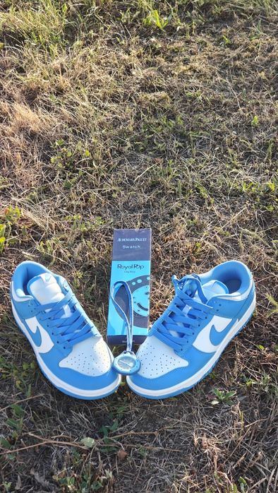 Nike dunk albastru și ceas Ap pop albastru