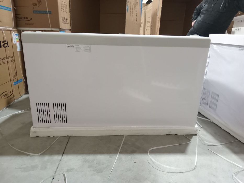 Морозильный ларь-витрина AIWA 400 y (400 л)  Изогнутое Стекло и Супер
