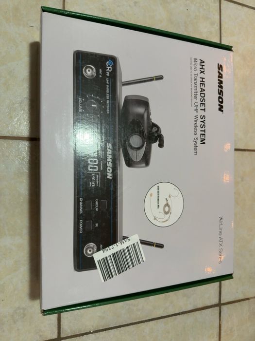 Samson AirLine ATX AHX Headset Wireless UHF DE10 Fitness Conferinte Scena Profesional Nou Sigilat Microfon