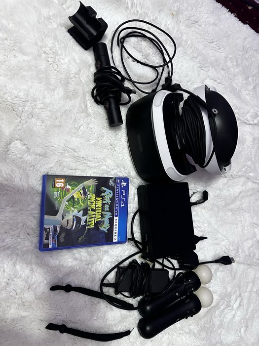 set VR PS4 2 manete +joc rick si morty