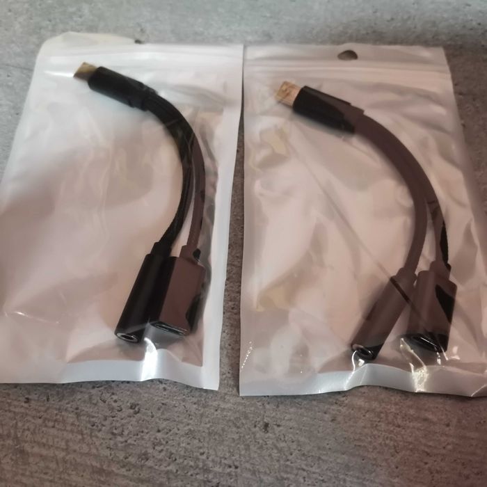 Adaptor USB tip C la USB tip C si jack 3,5mm incarcare si casti