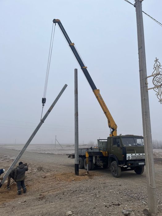 Услуги манипулятора 6,3тон и яма бур