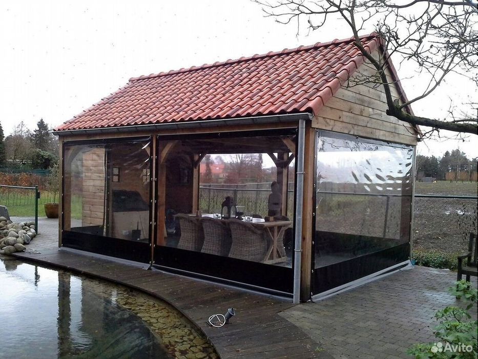 Прозрачная мягкое окно. Пвх плёнка .Гибкие окна