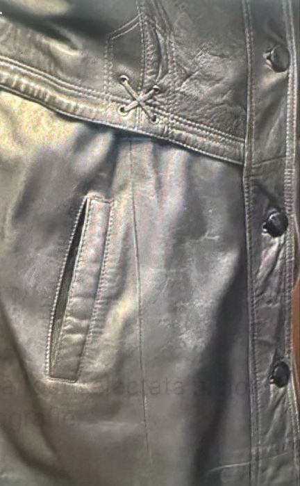 Haina piele lunga masura L-XL