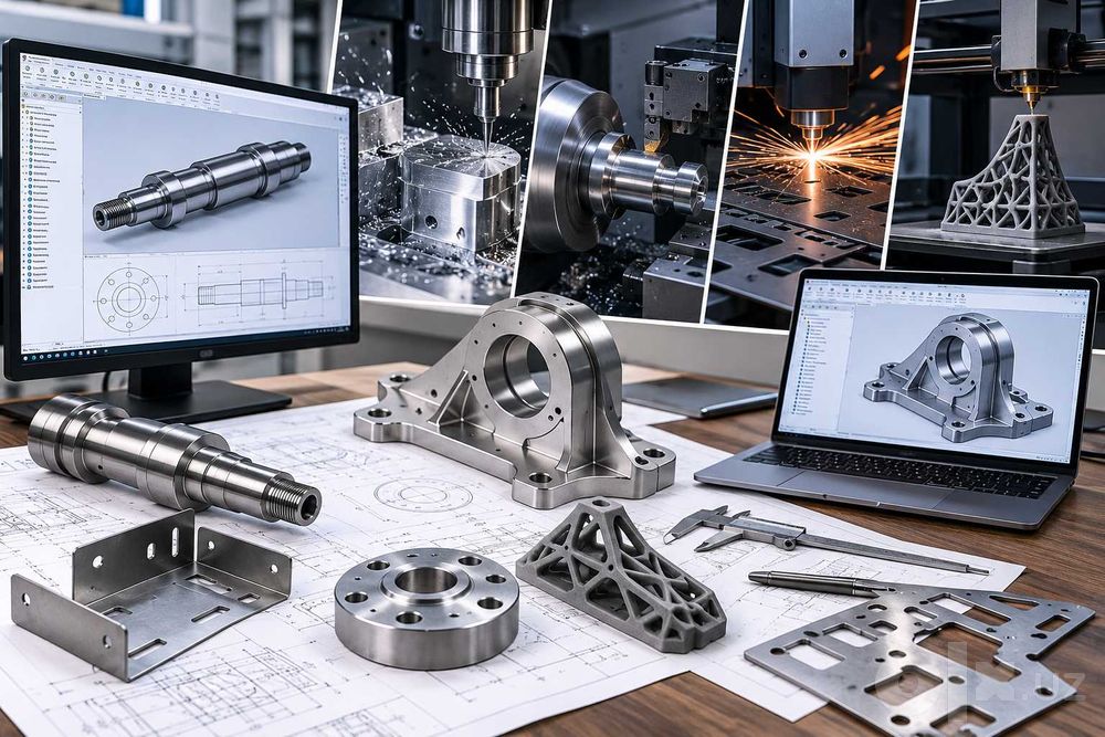 ЧПУ станках 3D печать Токарно фрезерная обработка ЧПУ CNC 2д 3д сталь