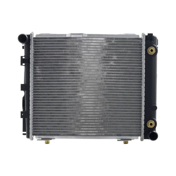 Radiator racire Mercedes W124/Clasa E, 1984-10.1992 Model 200e/230e Motor 2,0 87/90kw; 2, 3 97/100kw Benzina, tip climatizare fara AC, cutie Automata, dimensiune 410x370x42mm, Cu lipire fagure prin brazare