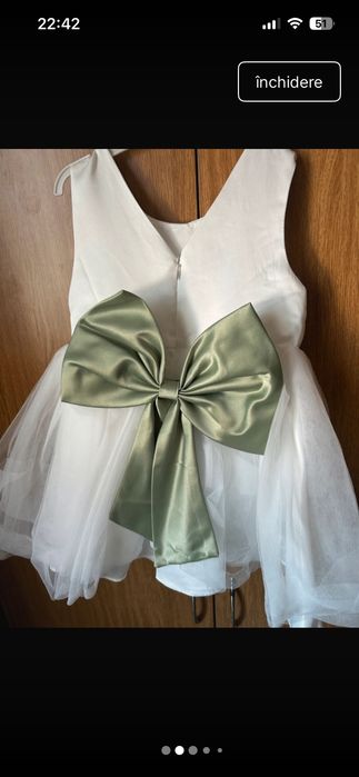 Rochie elegantă nuntă fete 2-3 ani