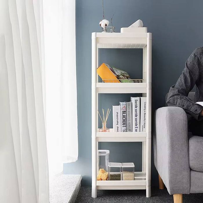 Стеллаж уголок для ванной, кухни. Прочный пластик