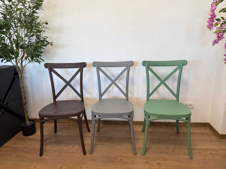 PROMOTIE_Scaune Pilgrim Crossback din polipropilena evenimente, HoReCa