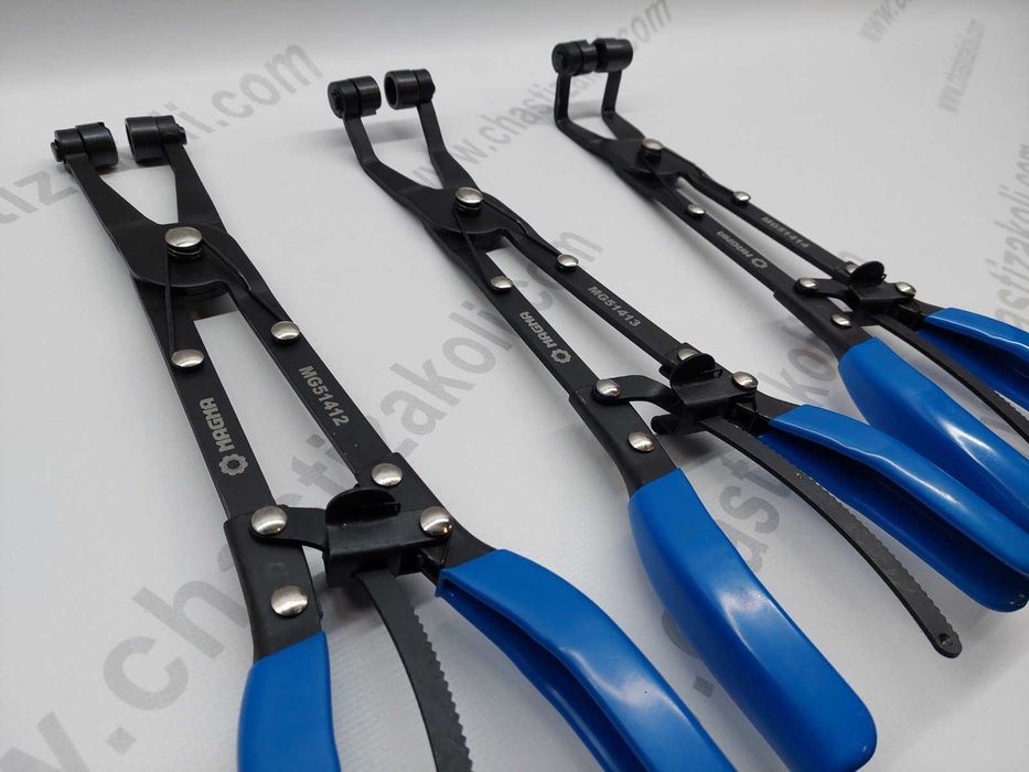 Удължени клещи за водни съединения -прави, 45 и 90 градуса