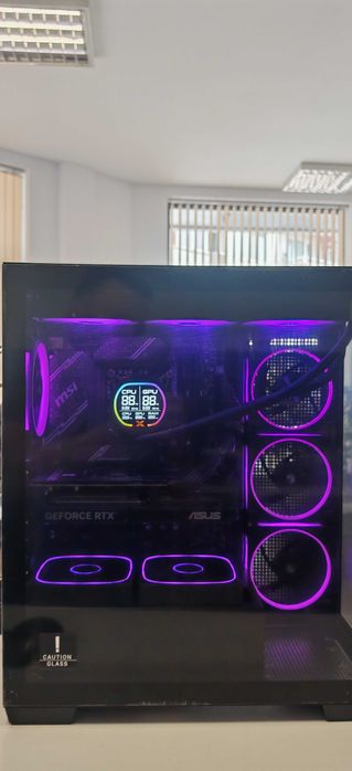 НОВ Геймърски Комп за ТОП Гейминг Intel I7 14700 up 5.4Ghz/64Gb/1Tb nVme + 1TB SSD/Asus RTX 5070 12Gb/WiFi & BT/Гаранция