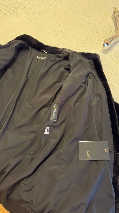 #138 Ново Палто от норка.Casiani.Визон.Естествена кожа с косъм.