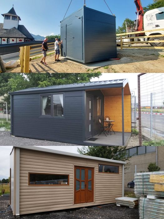 Depozit panouri sandwich termoizolante,constructii containere,hale,etc