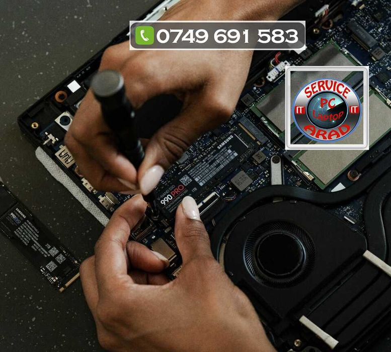 Instalare Windows 11 / 10 / Ms Office Curatare mentenanta IT schimbare pasta termo Laptop si Pc /Reparatii / Service calculatoare la domiciliu in Arad