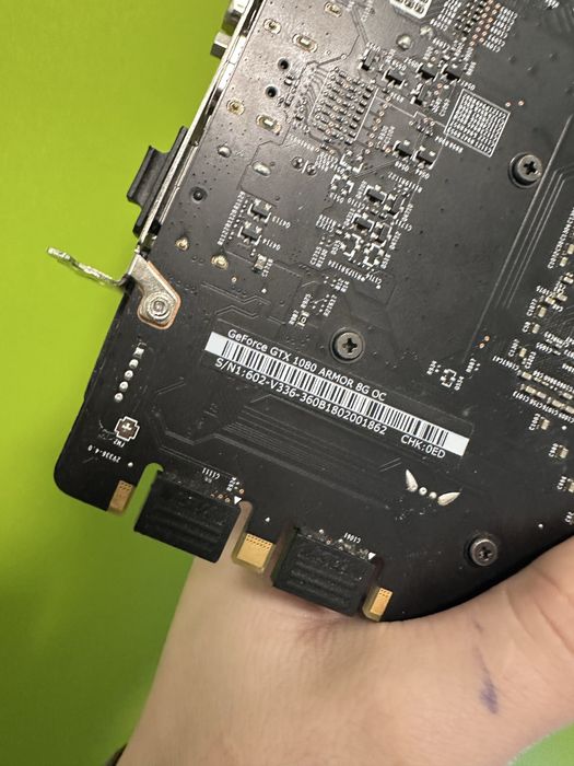 Placă video gaming MSI GeForce GTX 1080 ARMOR 8GB GDDR5X