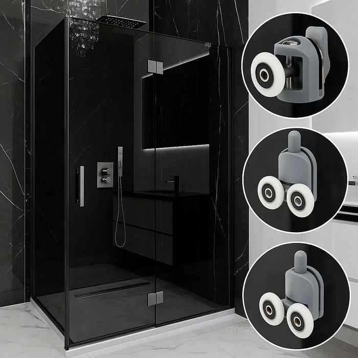 Set 8 role pentru cabina de dus universale sistem dublu si simplu 24mm