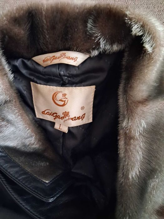 Продам кожаный плащ, размер 46