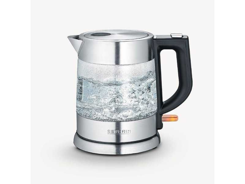 Стъклена Електрическа Кана за Вода SEVERIN WK 3468 - 2200W, 1л