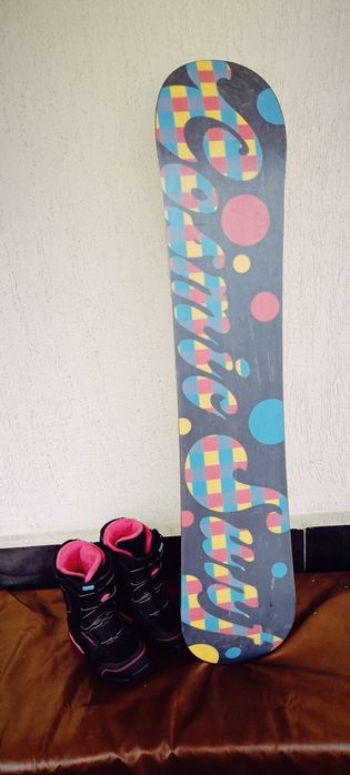 Сноуборд 139см , ботинки 38 , комплект, торг.