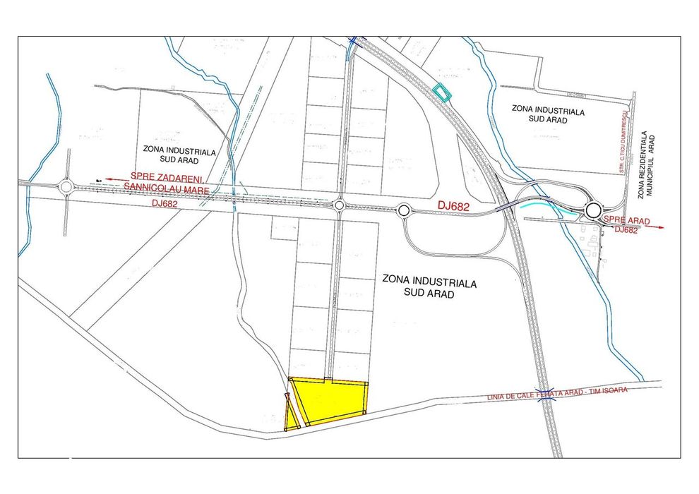 Teren intravilan de vanzare in zona industriala Sud / Zadareni