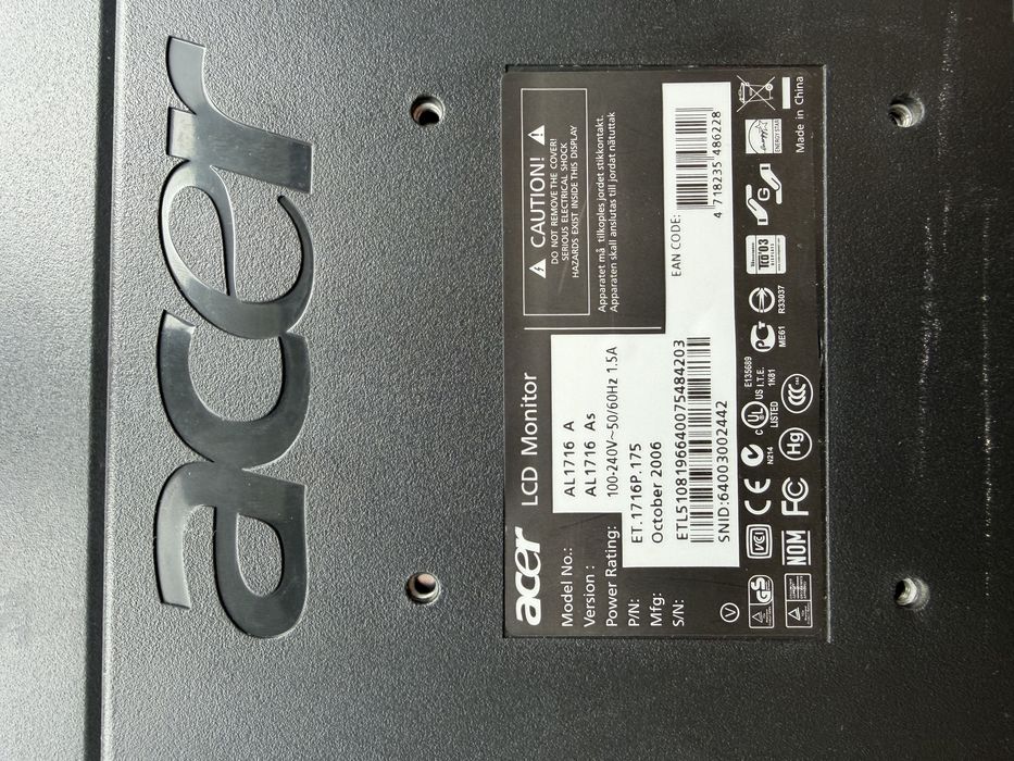 Продам монитор Acer
