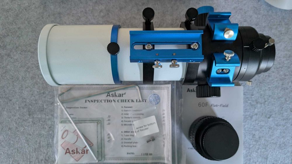 Vand Telescop Refractor apocromat Askar AP 60/408 60F Flatfield impecabil