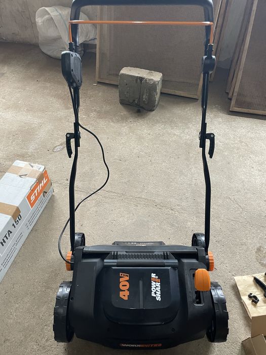 Masina electrica de tuns iarba + Drujba cu brat electrica