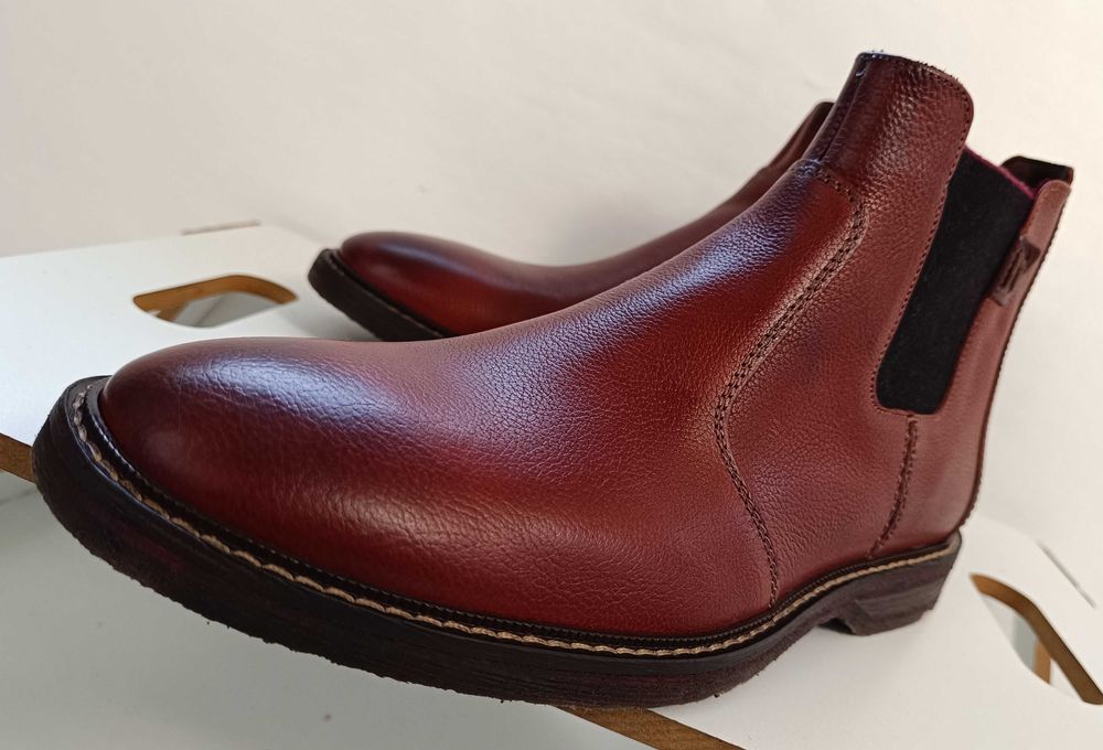 Ghete chelsea 44.5 45 plain toe premium LLOYD Germany NOI piele nat