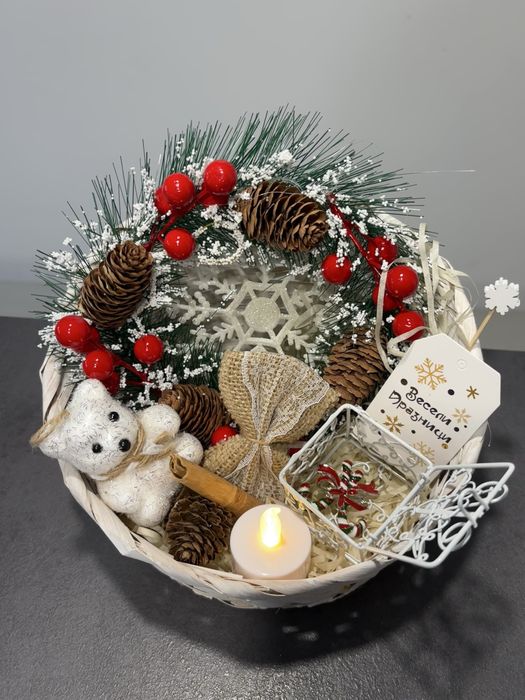 Коледна кошница handmade