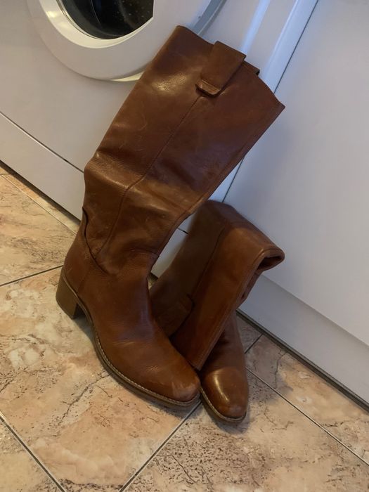 Дамски ботуши от естествена кожа