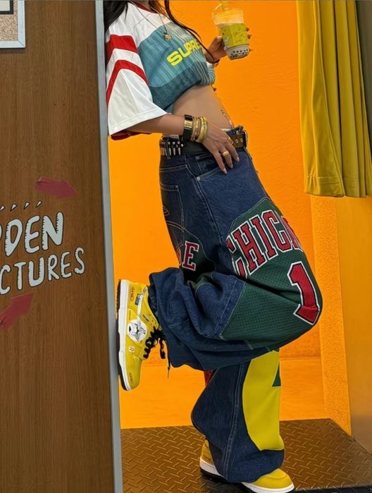 Брюки багги, американский стиль.