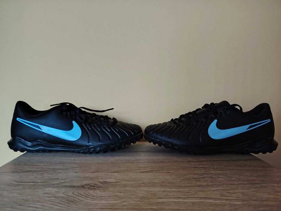 Nike Футболни обувки Legend 10 Club от еко кожа, Черен/Лавандула
