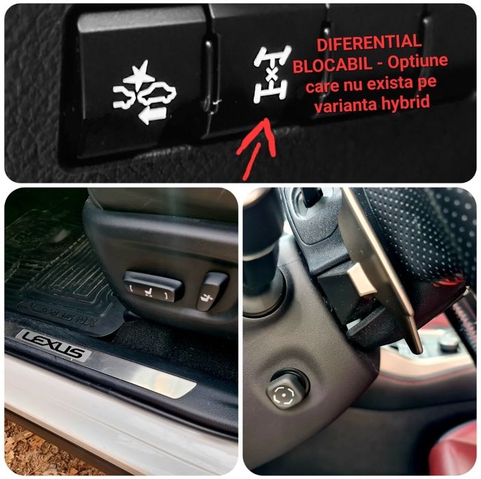 Lexus NX200T F-Sport,Benzina 2.0/240cp!4x4,FULL,Piele rosie,alb perlat