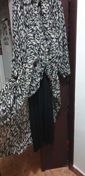 Rochie din voal, cu maneca lunga