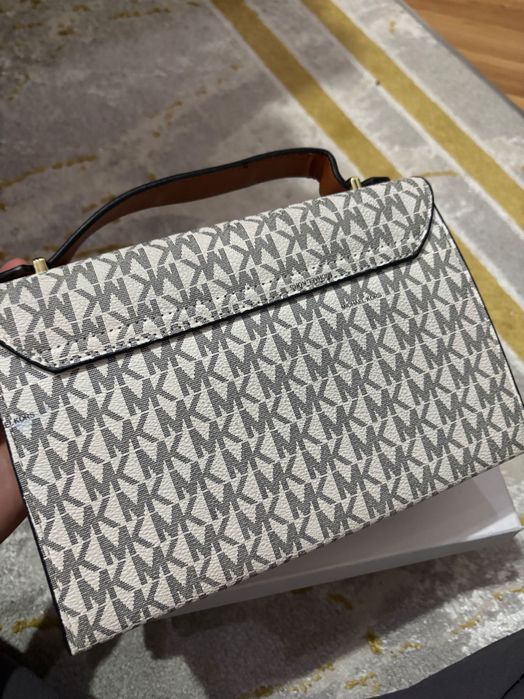Michael Kors Brown and white bag