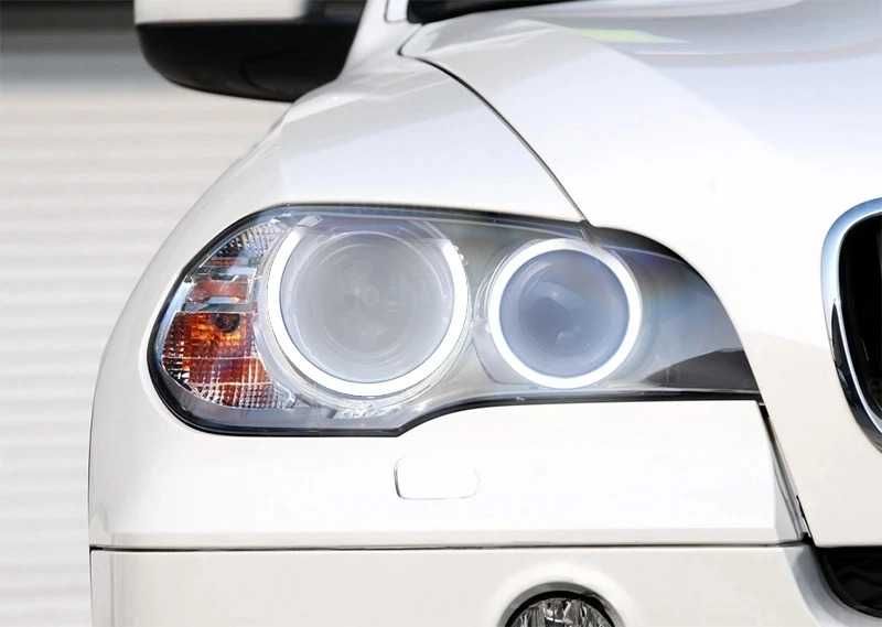 Set Kit inele Cercuri Angel Eyes Cotton LED BMW X5 E70, 110mm - 158mm