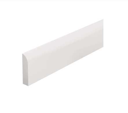 Plinta din PVC flexibil, 2400 x 44 x 10 mm, alb