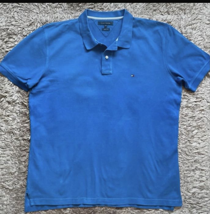 Tricou polo Tommy Hilfiger albastru XXL