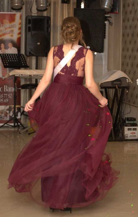 Rochie de seara grena