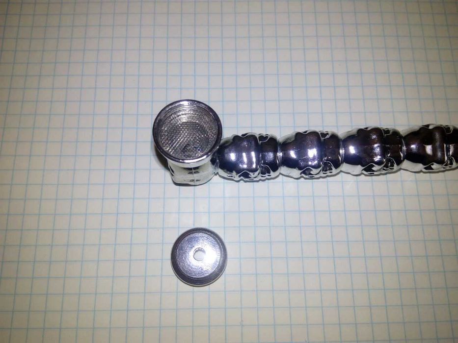 курительная трубка металлическая «Черепа»