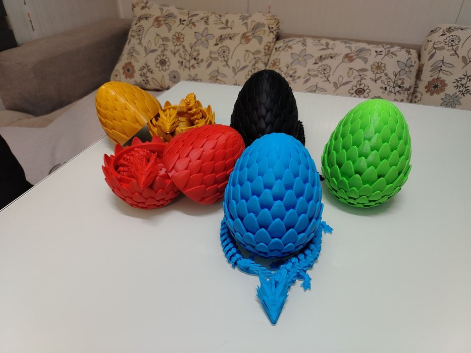 3D принтирани артикули – декоративна капсула и гъвкав дракон