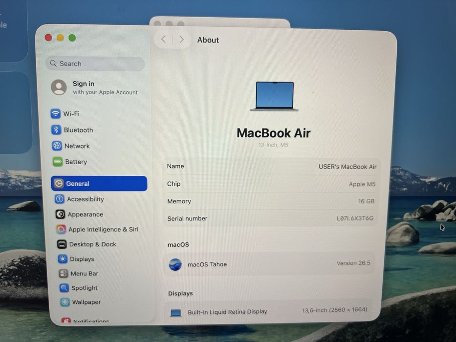 Apple MacBook Air (13‘ , M5) 512/16GB