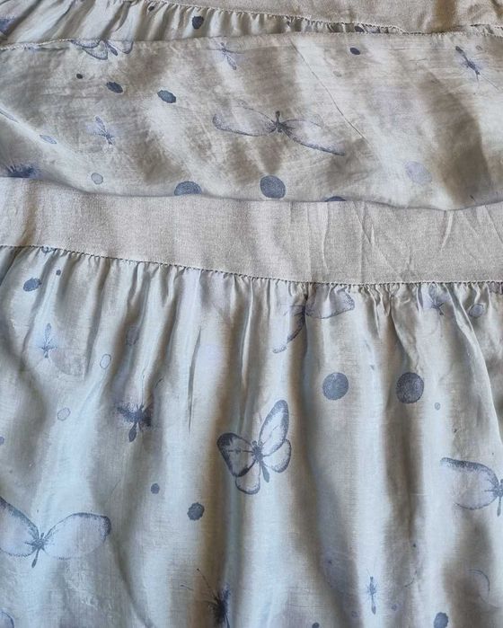 Rochie bleu, matase naturala 100%, marimea M