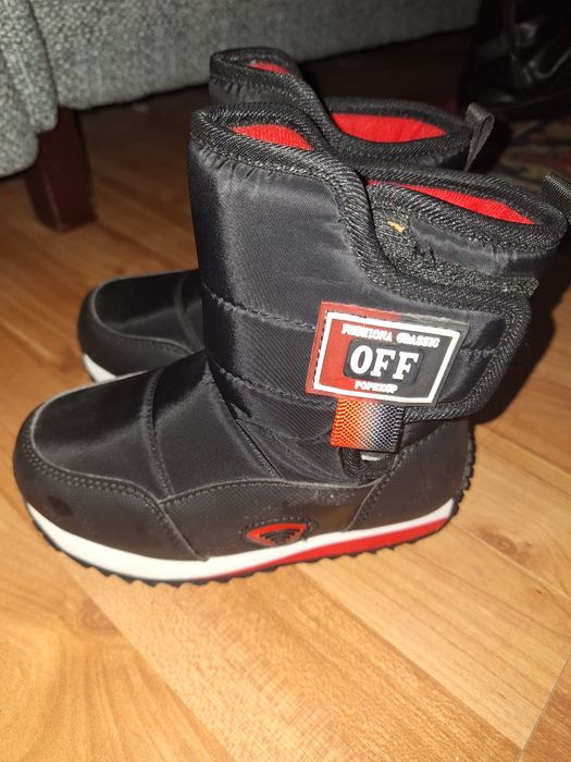 Детские теплые сапоги с мехом