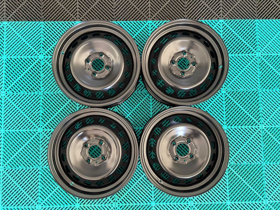 Jante metalice otel tabla R15 Dacia Sandero Logan Mcv Renault Clio 4 Twingo Micra noi originale Renault 4x100 60.1mm