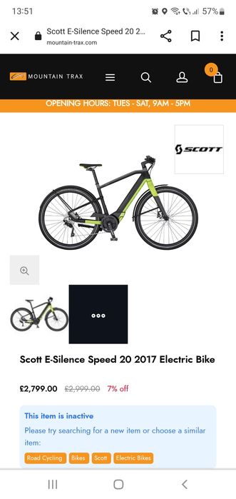 Bicicleta Scott E-Silence